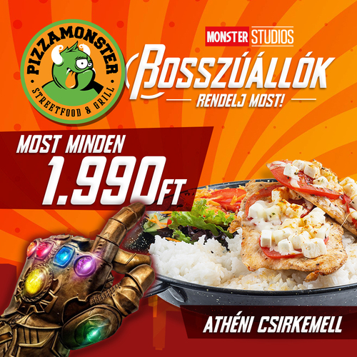 PizzaMonster - Athéni csirkemell - Grill étel - Online order